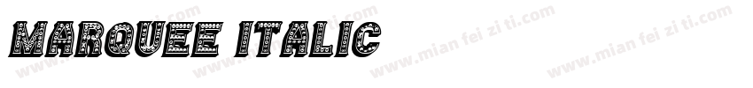 Marquee Italic字体转换